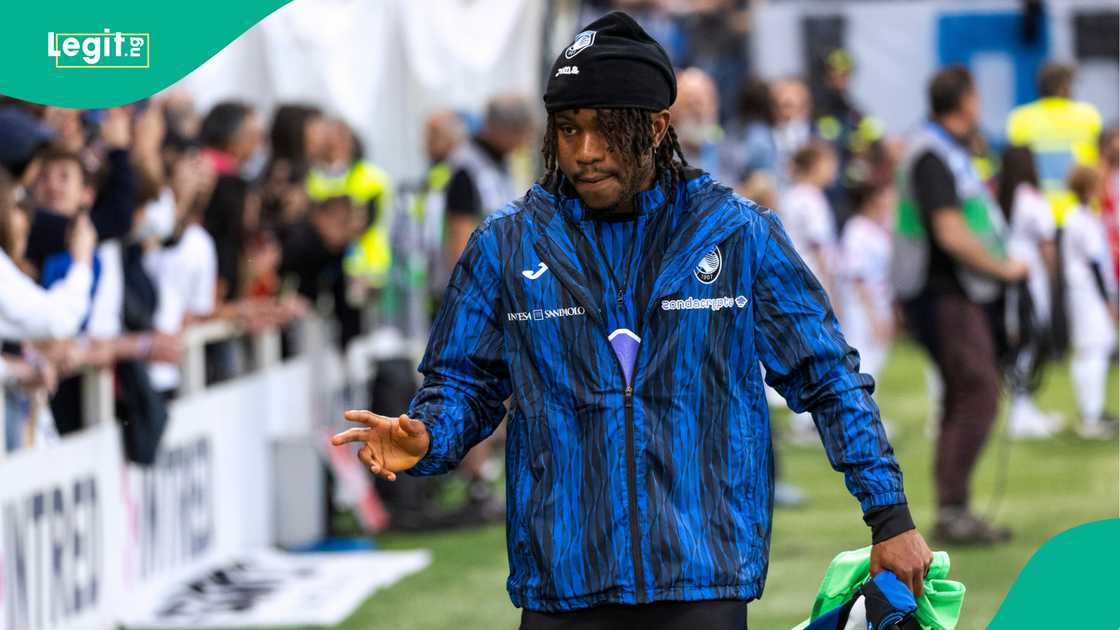 Ademola Lookman, Atalanta, Parma, Gewiss Stadium, Bergamo, Italy, Serie A. Ademola Lookman, Atalanta, Parma, Gewiss Stadium, Bergamo, Italy, Serie A.