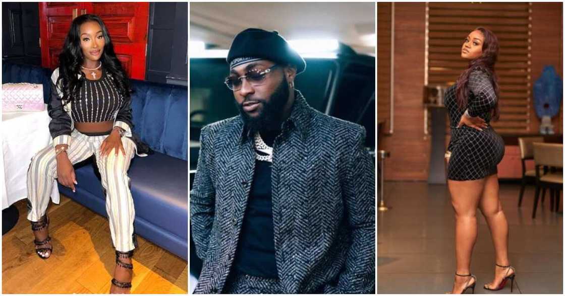 Photos of Anita Brown, Davido and Chioma