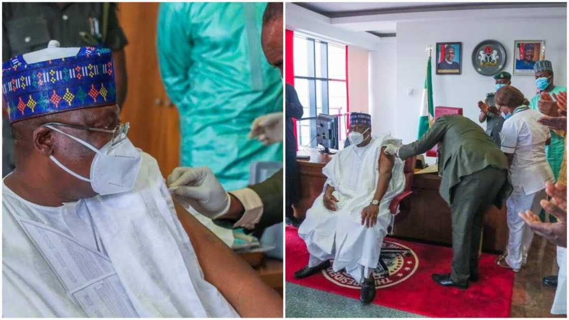 Senate President Ahmad Lawan Receives COVID-19 Vaccine Senate President Ahmad Lawan Receives COVID-19 Vaccine