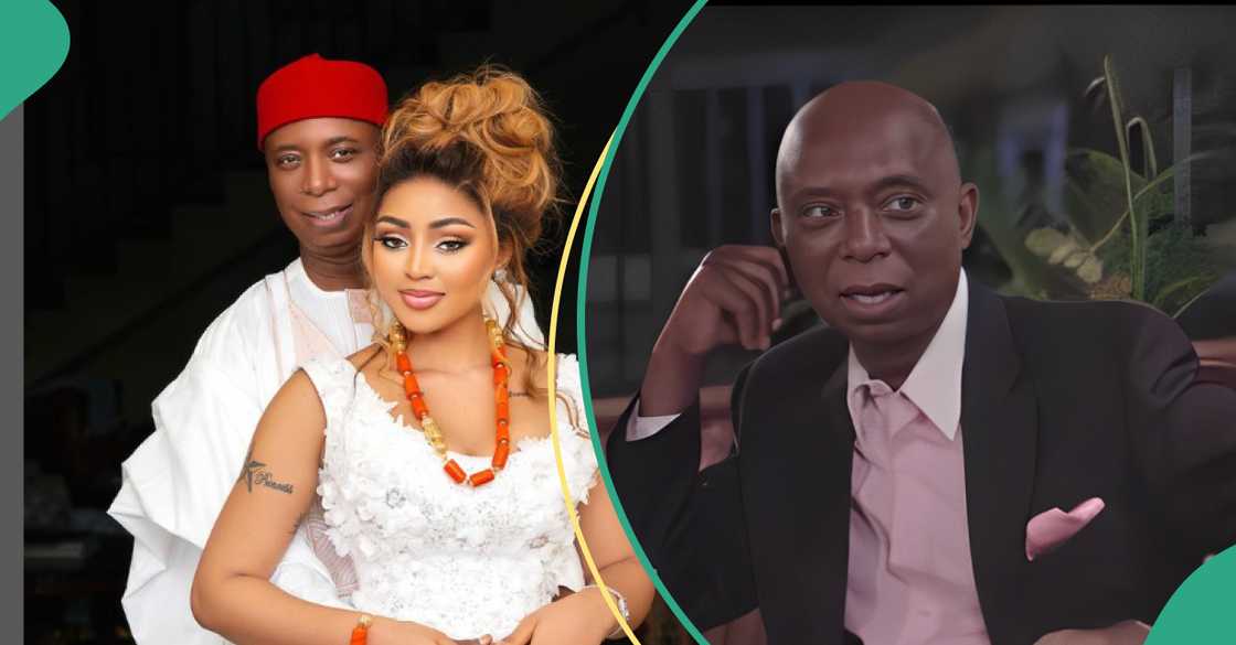 Ned Nwoko and wife Regina Daniels hang out with foreign models