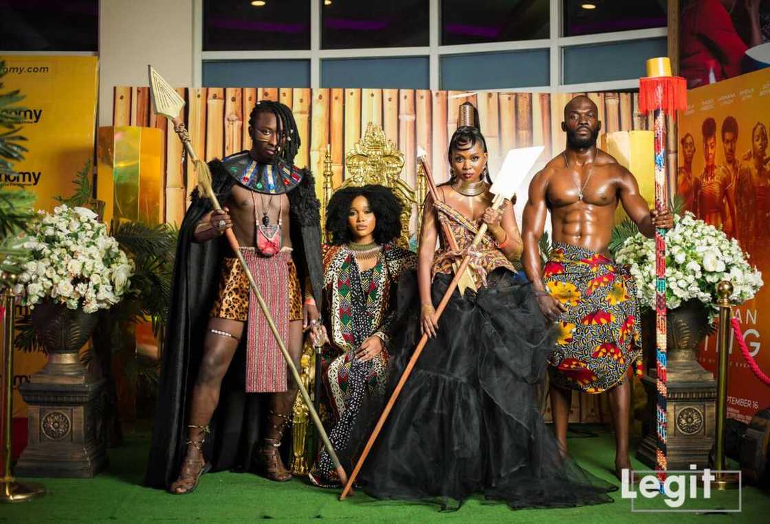 African royalty, Ebun Dosumu, Grandprince Ita, The Woman King Premiere, Film one African royalty, Ebun Dosumu, Grandprince Ita, The Woman King Premiere, Film one