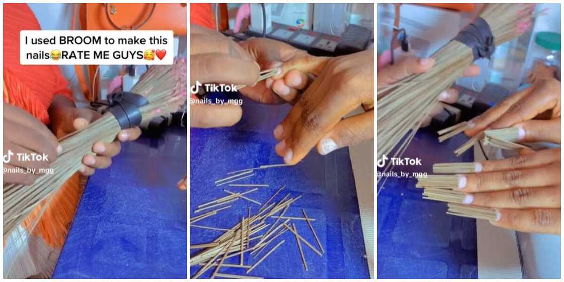 Broomstick manicure Broomstick manicure