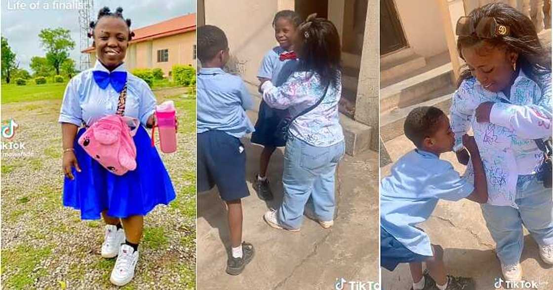 Lady with small stature, graduation from school Lady with small stature, graduation from school