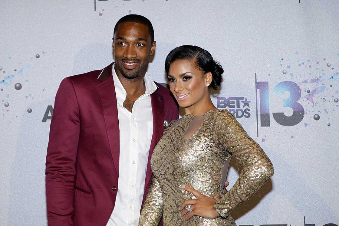 Gilbert Arenas and Laura Govan attend an event in Los Angeles