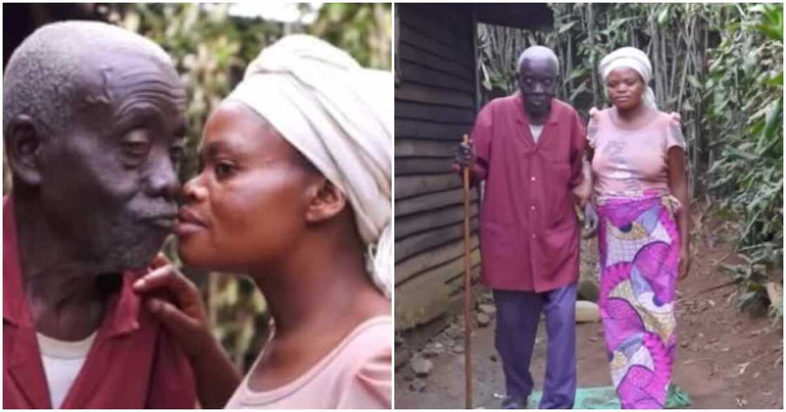 Chibalonza, Alphonse, 88-year-old father of 7, 22-year-old, lady falls in love with old man Chibalonza, Alphonse, 88-year-old father of 7, 22-year-old, lady falls in love with old man