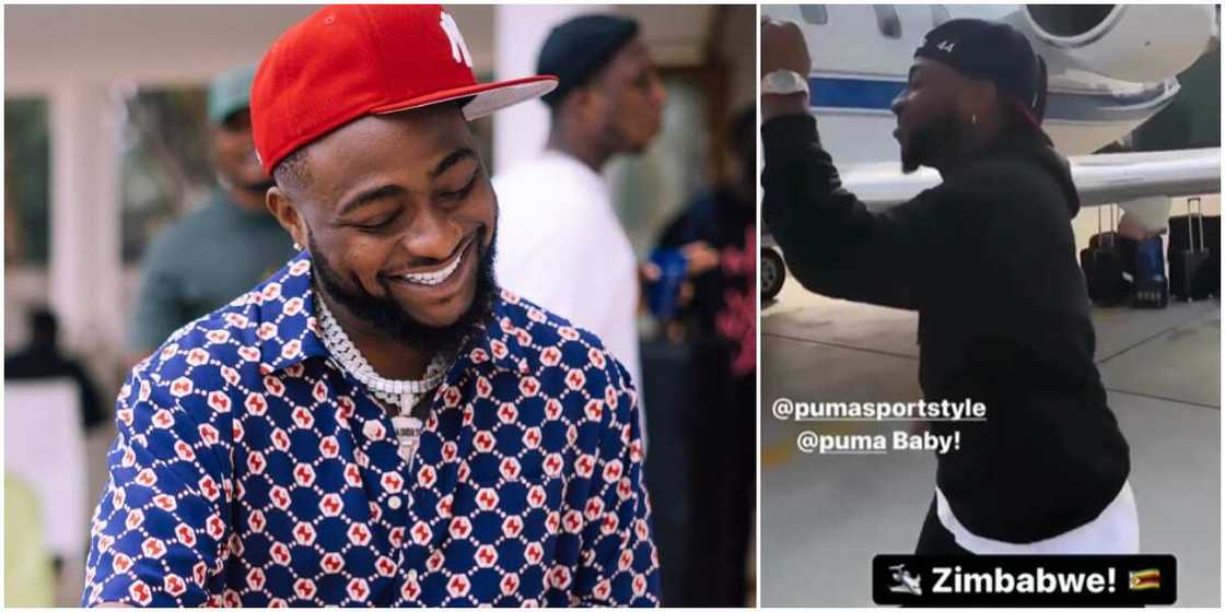 Davido catches private jet flight to Zimbabwe hours after housewarming party Davido catches private jet flight to Zimbabwe hours after housewarming party