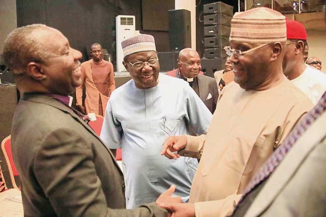 Atiku and CAN members Atiku and CAN members