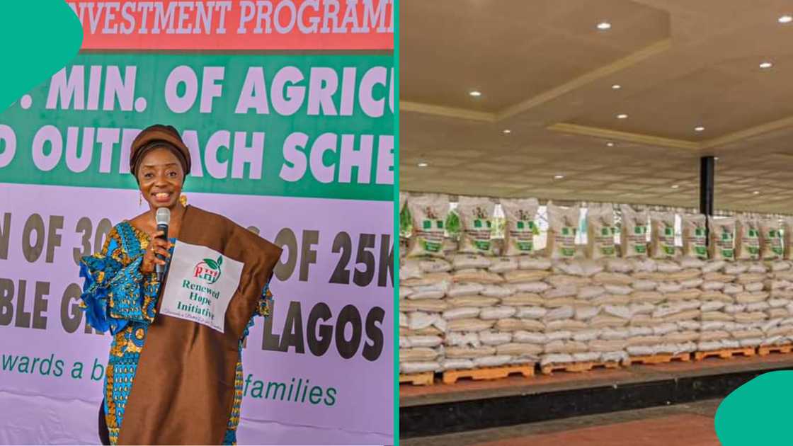 Tinubu's wife distributes 3,000 bags of rice to diverse groups