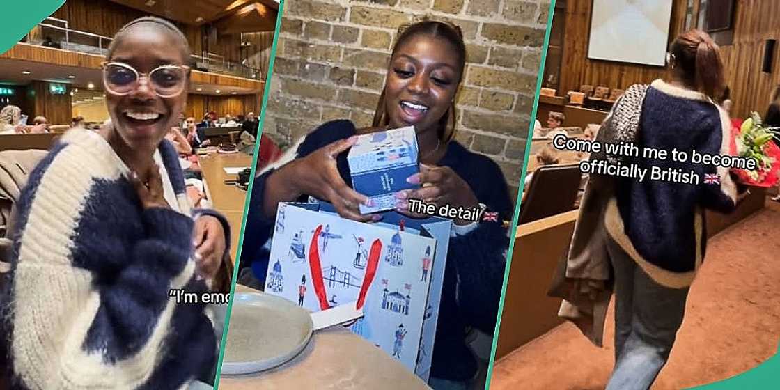 Nigerian lady overjoyed as she becomes citizen of UK Nigerian lady overjoyed as she becomes citizen of UK