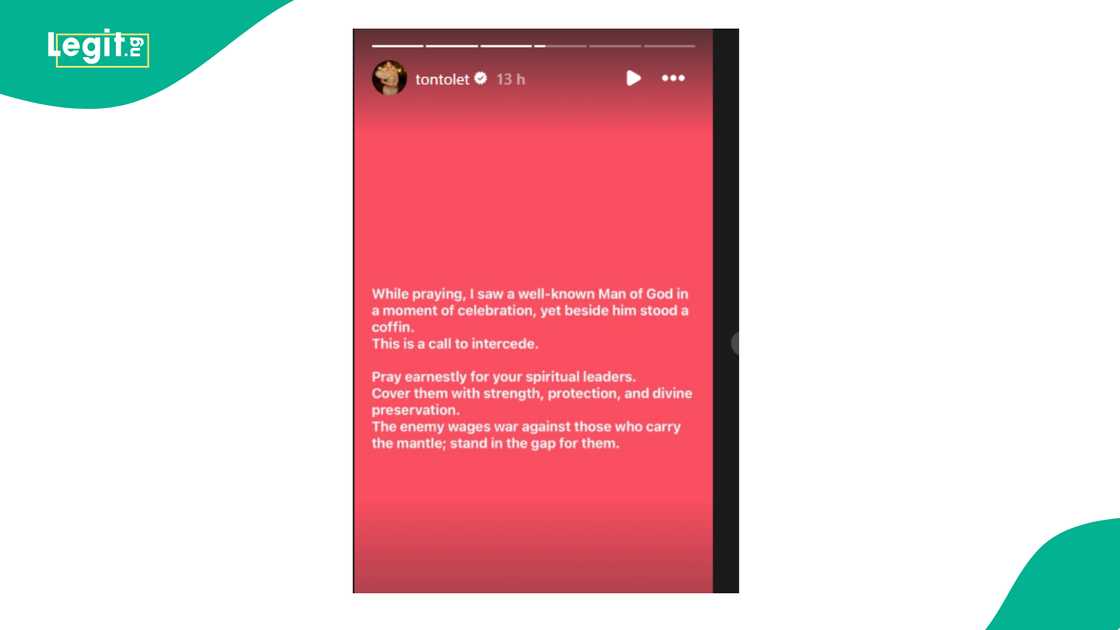 Tonto Dikeh's vision leaves many talking.