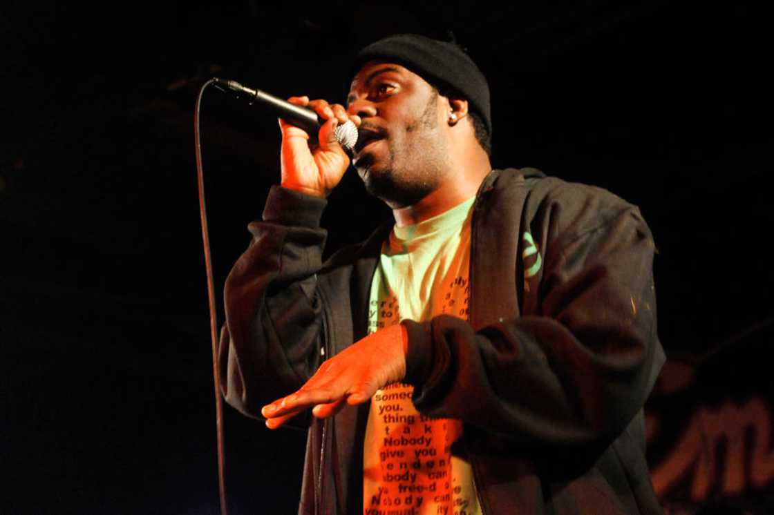 American rapper Rhymefest performs onstage at Emo's American rapper Rhymefest performs onstage at Emo's