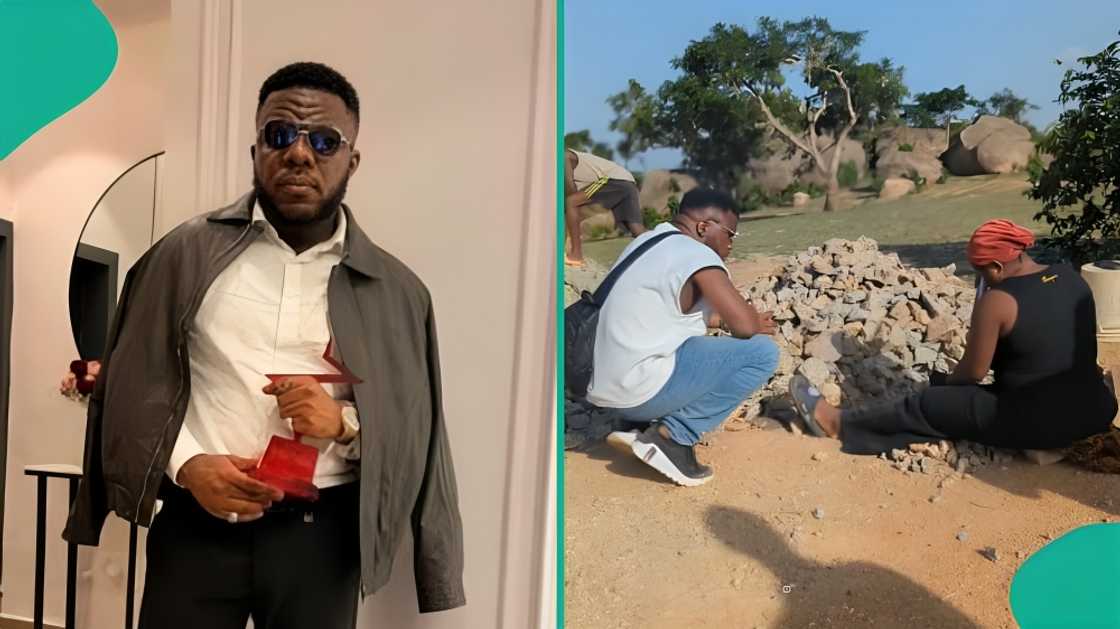 Nigerian man stunned as woman who breaks rocks allegedly shares daily income Nigerian man stunned as woman who breaks rocks allegedly shares daily income