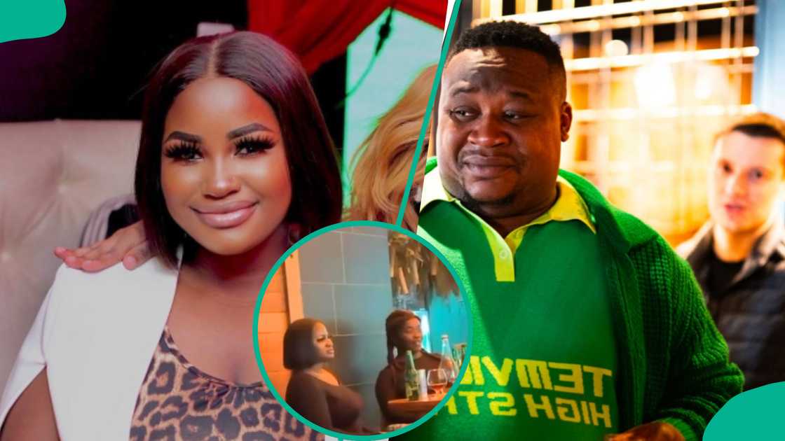 Cubana Chiefpriest's alleged Kenyan baby mama spotted chilling at restaurant. Cubana Chiefpriest's alleged Kenyan baby mama spotted chilling at restaurant.