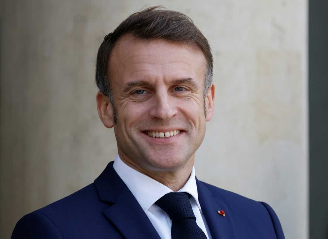 French President Emmanuel Macron at the Elysee Palace on November 14, 2024 French President Emmanuel Macron at the Elysee Palace on November 14, 2024