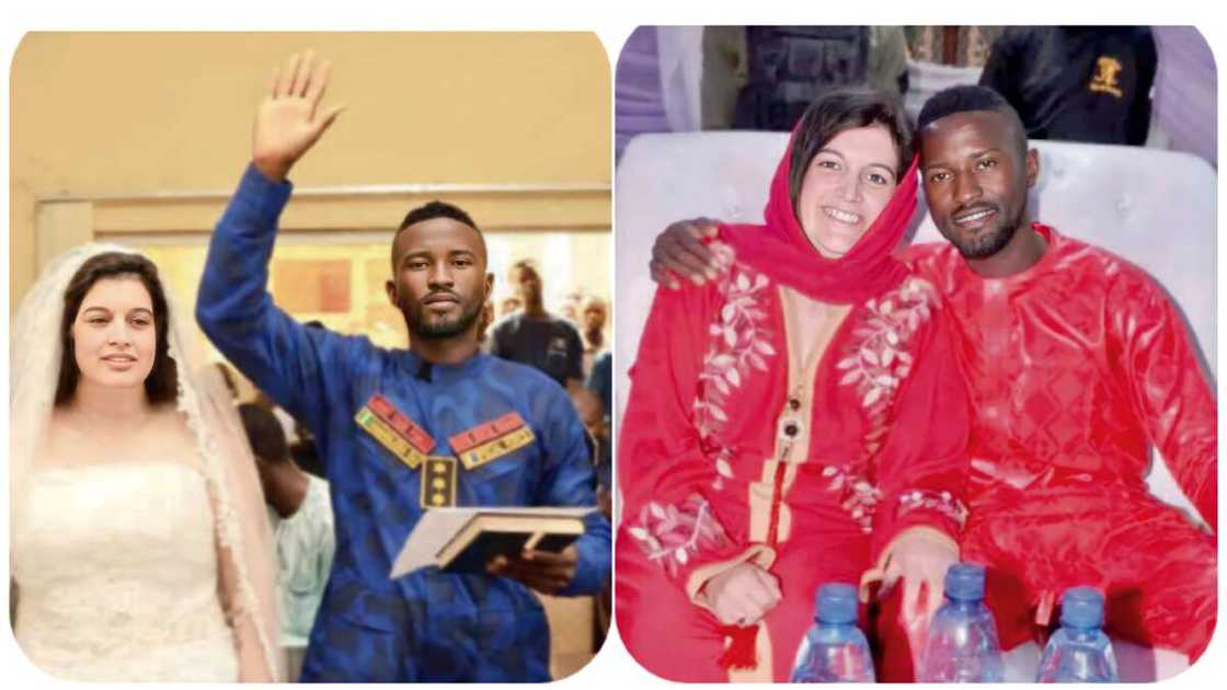 Photo of both couples Photo of both couples