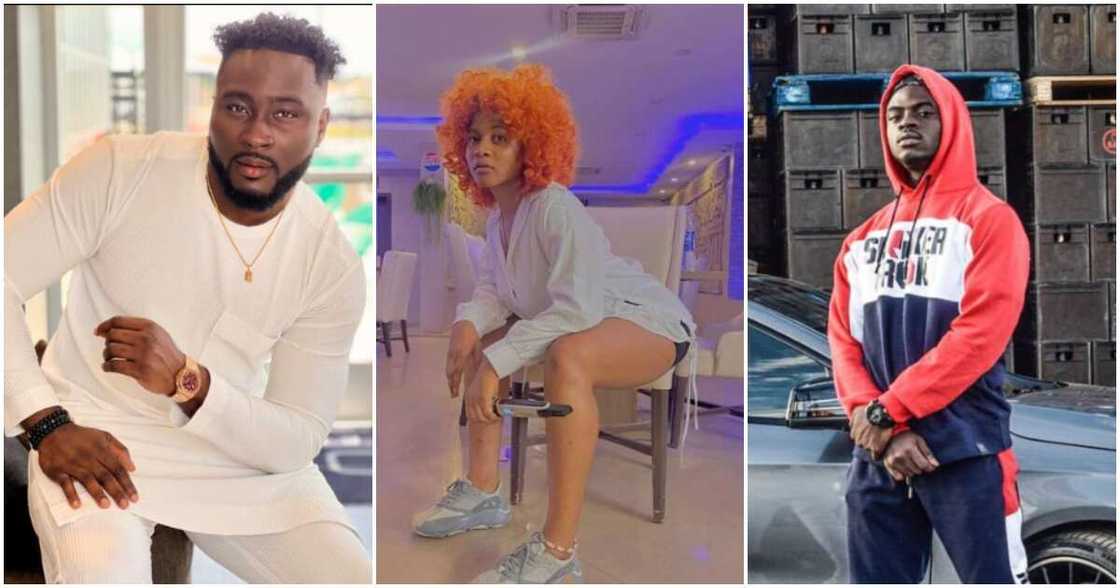 Photos of BBNaija stars Pere, Phyna and Bryann