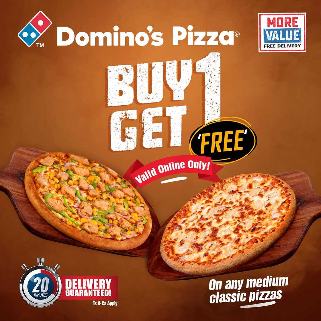It is Mega Week Sales as Domino’s Pizza offer Buy 1 Get 1 Free promo this week! It is Mega Week Sales as Domino’s Pizza offer Buy 1 Get 1 Free promo this week!
