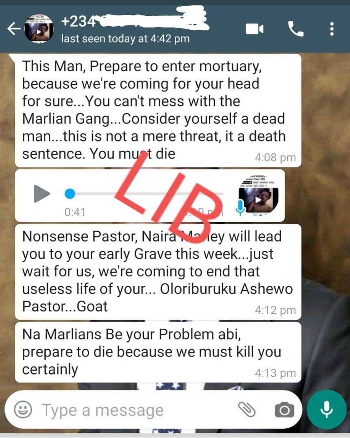Apostle Chris Omashola Apostle Chris Omashola