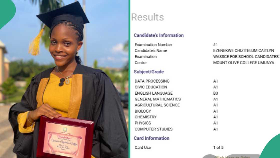 School head girl at Mount Olive College Umunya performs well in WAEC.