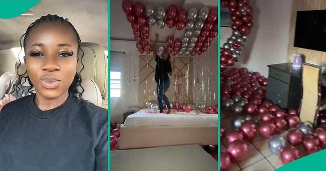 Lady who decorated venue for client's birthday cries out as she fails to show up.