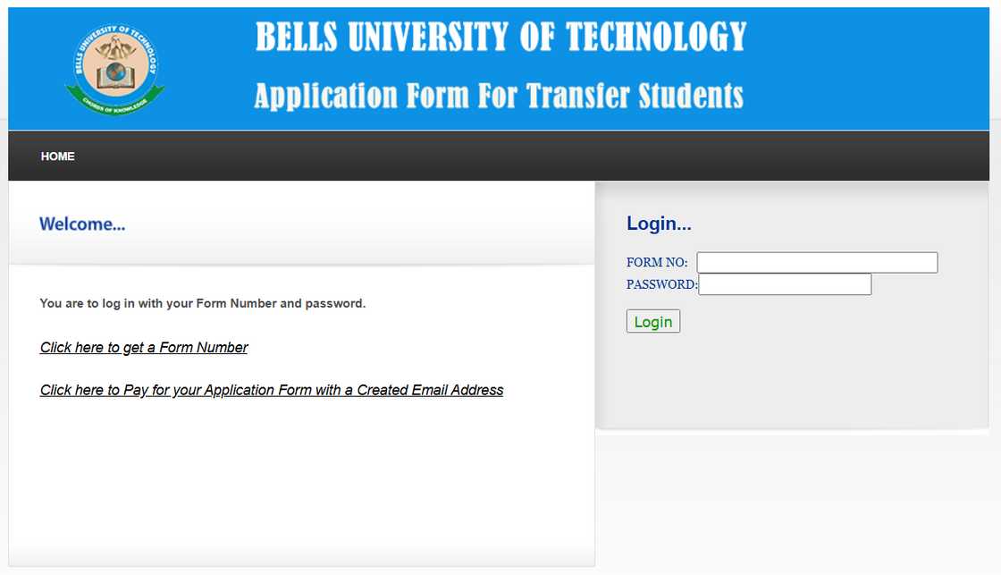 Bells University transfer application portal Bells University transfer application portal