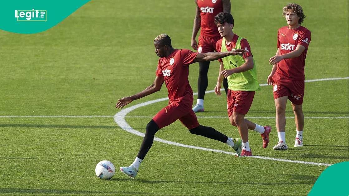 Victor Osimhen, Galatasaray, Florya Oktay Metin, Istanbul, Turkiye Victor Osimhen, Galatasaray, Florya Oktay Metin, Istanbul, Turkiye