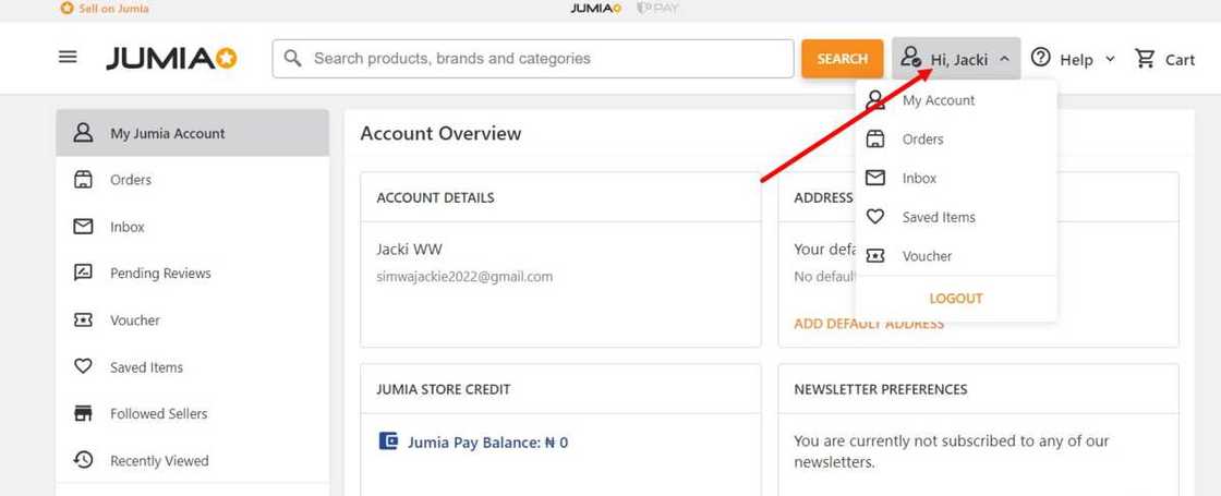 Jumia log in portal