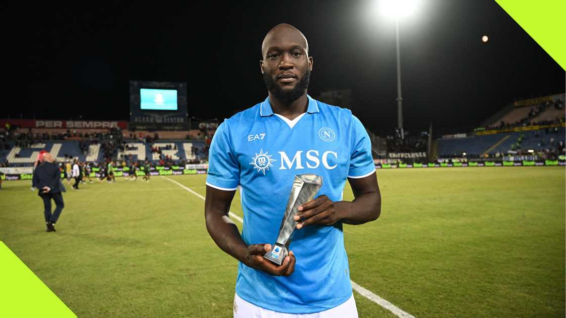 Romelu Lukaku won the man of the match award for Napoli against Cagliari.