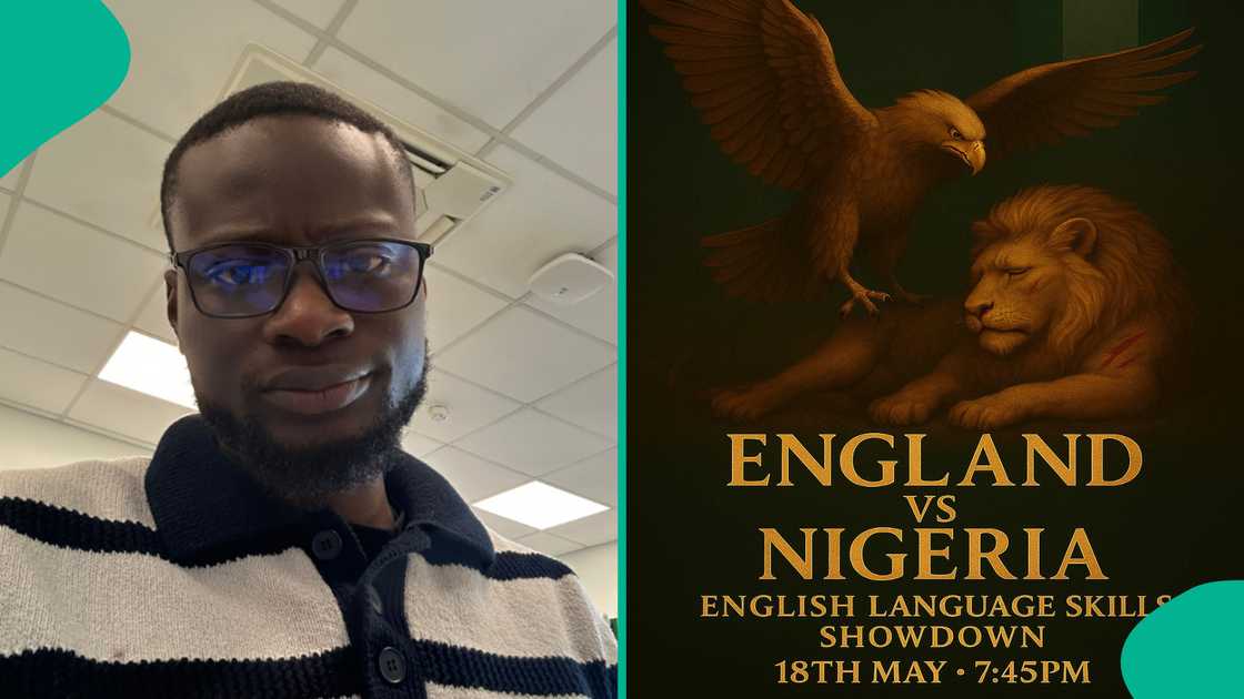 Man living abroad loses English language competition. Man living abroad loses English language competition.