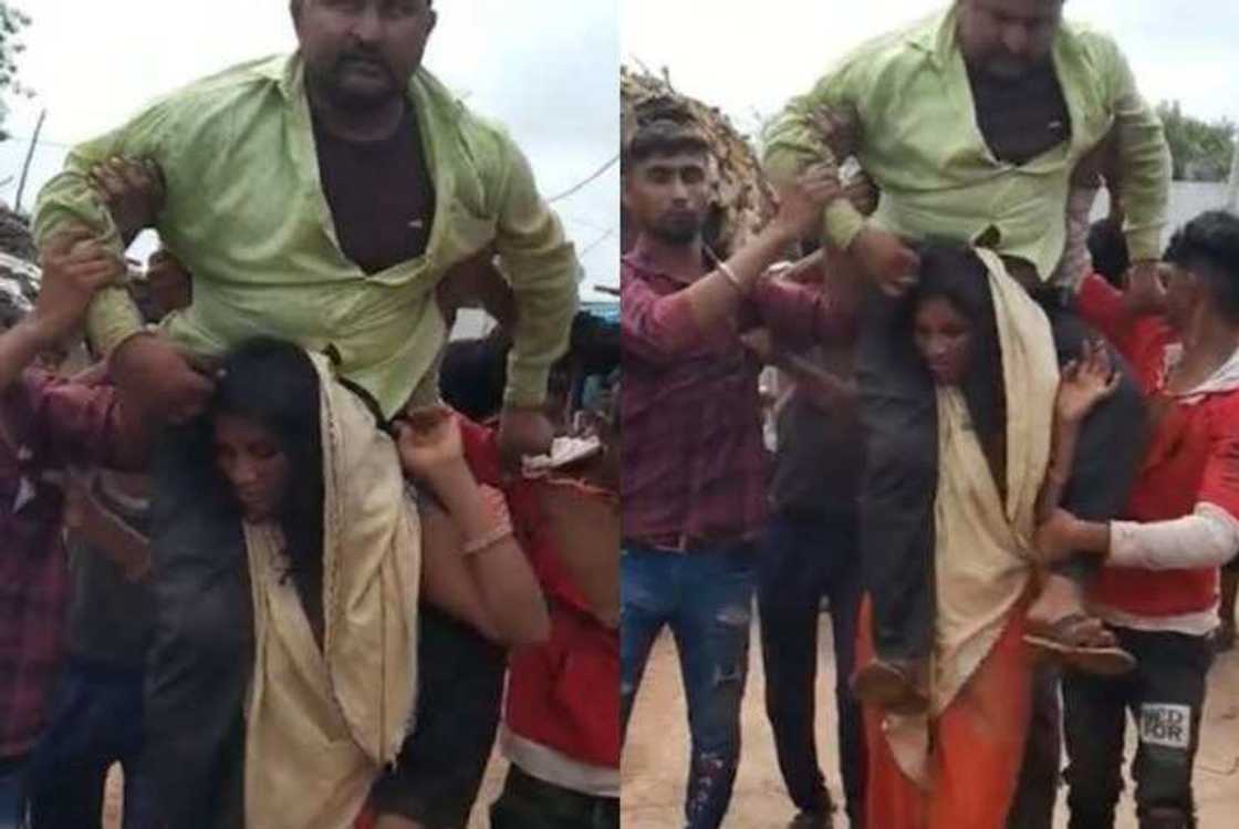 Matar aure dauke da mijinta Matar aure dauke da mijinta