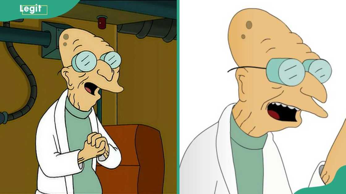 Professor Hubert J. Farnsworth giving instructions Professor Hubert J. Farnsworth giving instructions