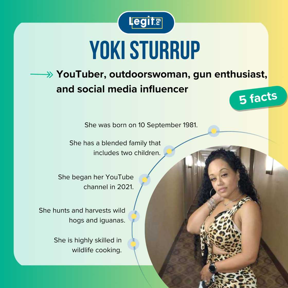 Yoki Sturrup wearing an animal-print dress Yoki Sturrup wearing an animal-print dress