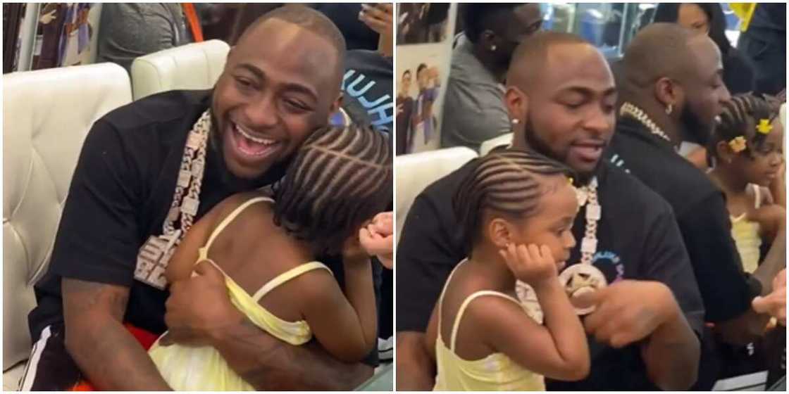 Tell them your daddy is rich! Davido brags as he splashes millions on jewellery for daughter