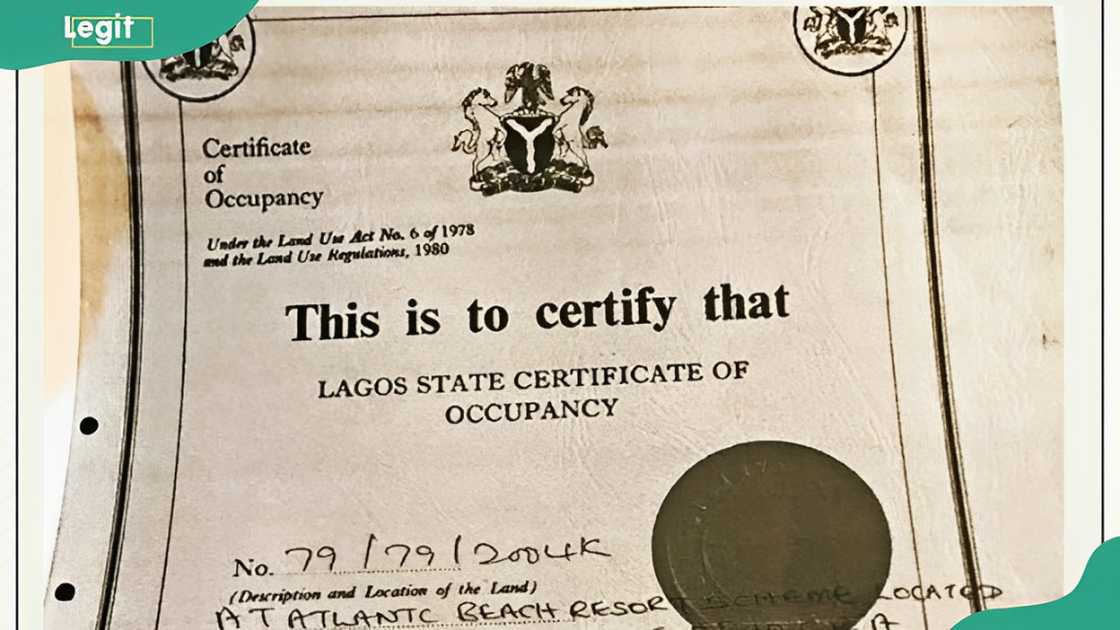 A sample of Certificate of Occupancy A sample of Certificate of Occupancy