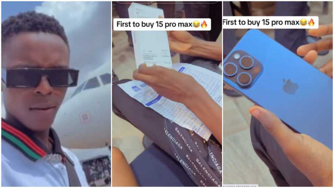 Man got iPhone 15/The man unboxed his new phone. Man got iPhone 15/The man unboxed his new phone.
