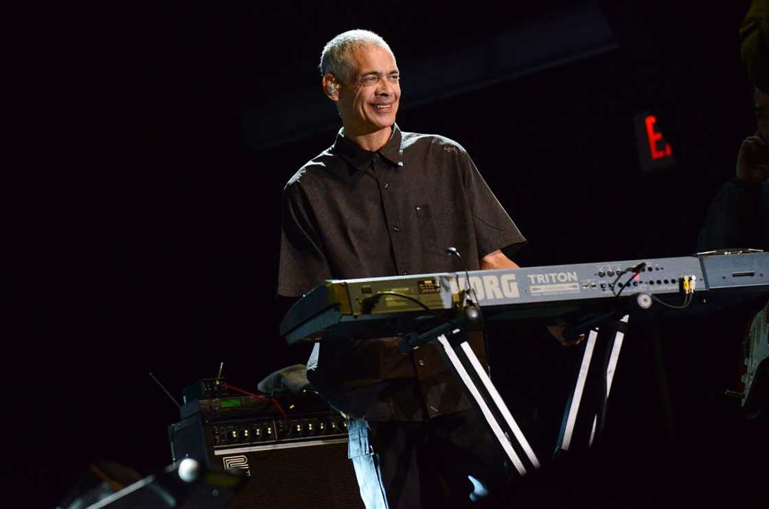 Michael Virtue smiles as he plays the keyboard at a concert in Orlando, Florida Michael Virtue smiles as he plays the keyboard at a concert in Orlando, Florida