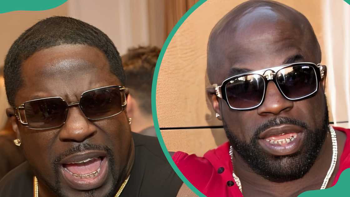 Kali Muscle at the 4th Annual Streamy Awards (L). The actor attends "The Martini Shot" in 2015 (R)