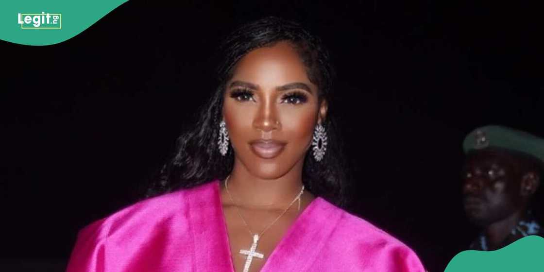 Tiwa Savage reveals the man she shares her bed with Tiwa Savage reveals the man she shares her bed with
