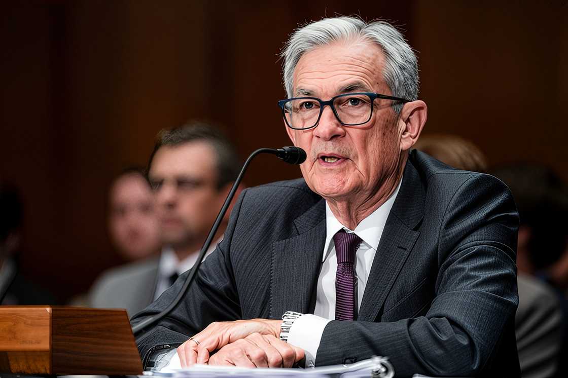 Jerome Powell, at a Senate Banking, Housing, and Urban Affairs Committee hearing Jerome Powell, at a Senate Banking, Housing, and Urban Affairs Committee hearing