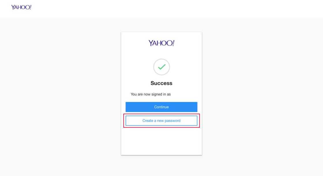 Yahoo new password Yahoo new password