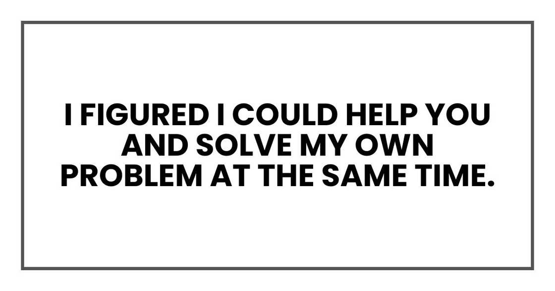 I figured I could help you and solve my own problem at the same time. I figured I could help you and solve my own problem at the same time.