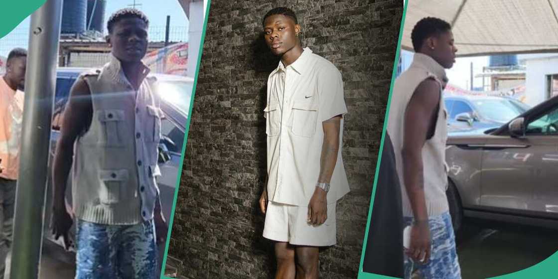 Photos of Mohbad checking out his dream car Photos of Mohbad checking out his dream car