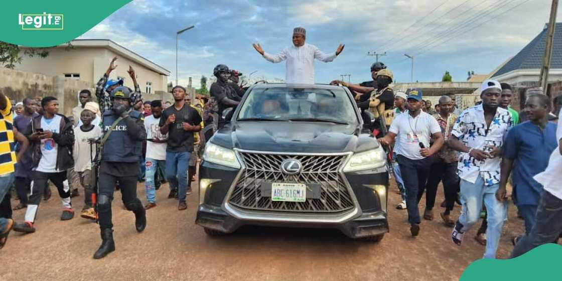 The SDP governorship candidate in Kogi state, Murtala Yakubu Ajaka, during one of his campaign tours.
Photo credit: Murtala Yakubu Ajaka