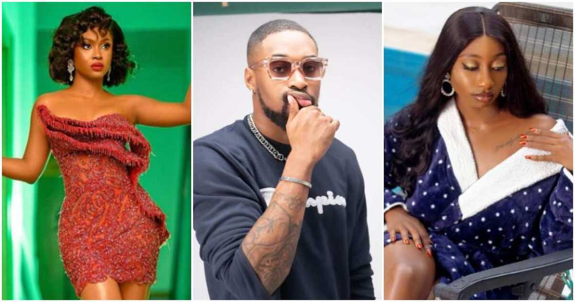 BBNaija's Bella, Sheggz, and Doyin BBNaija's Bella, Sheggz, and Doyin
