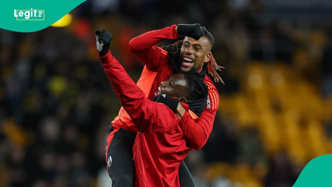Calvin Bassey and Alex Iwobi of Fulham Calvin Bassey and Alex Iwobi of Fulham