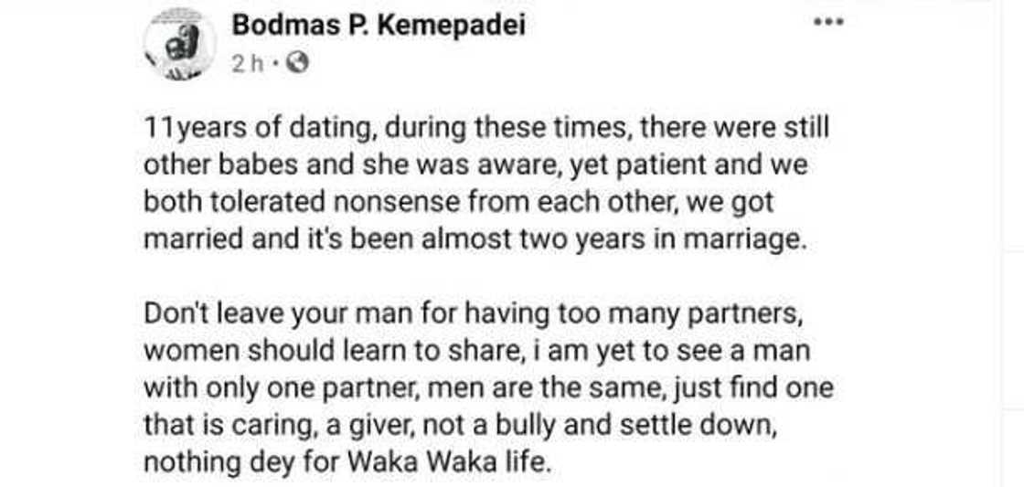 11 Years Dating, There Were Other Babes and She Knew: Man Praises Wife for Being Patient 11 Years Dating, There Were Other Babes and She Knew: Man Praises Wife for Being Patient