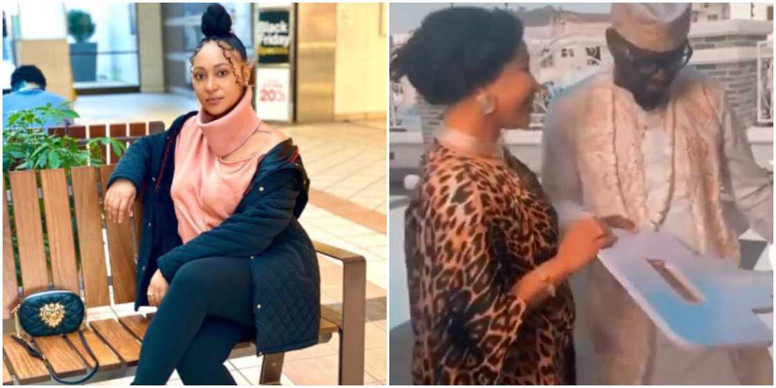 Rosy is married to Tonto Dikeh's ex husband