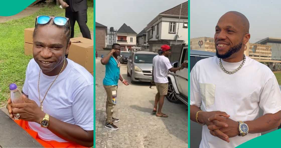 Charles Okocha shares video of him with Speed Darlington.