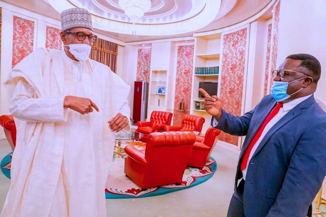 Breaking: Buhari Receives Ayade in Aso Rock Days After Defection to APC