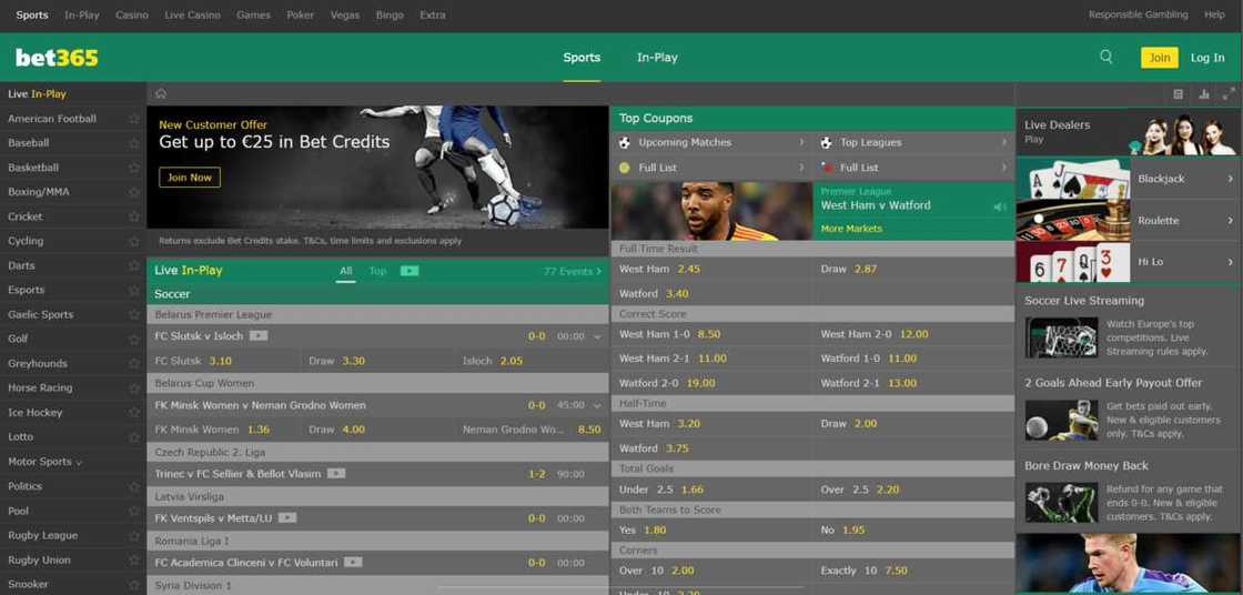 Bet365 games